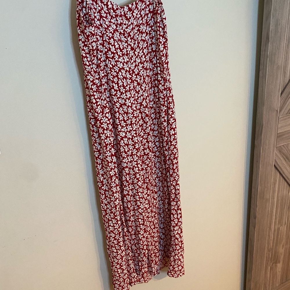 Reformation Red and White Floral Dress - Picture 6 of 10